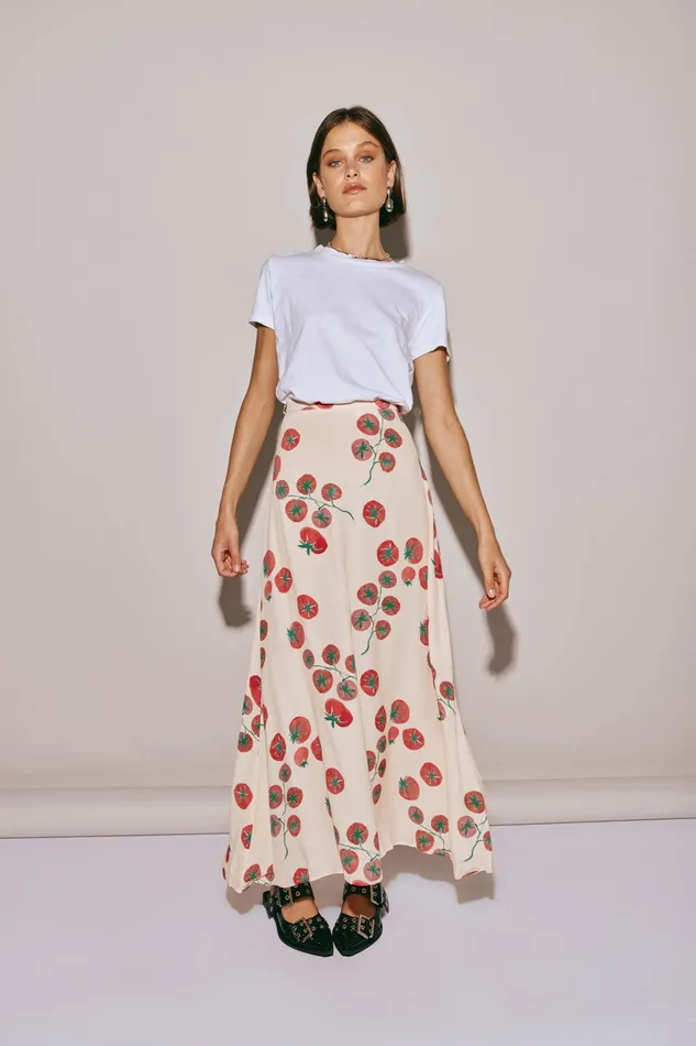 VRG GRL Brie Midi Skirt Roma Women Skirts