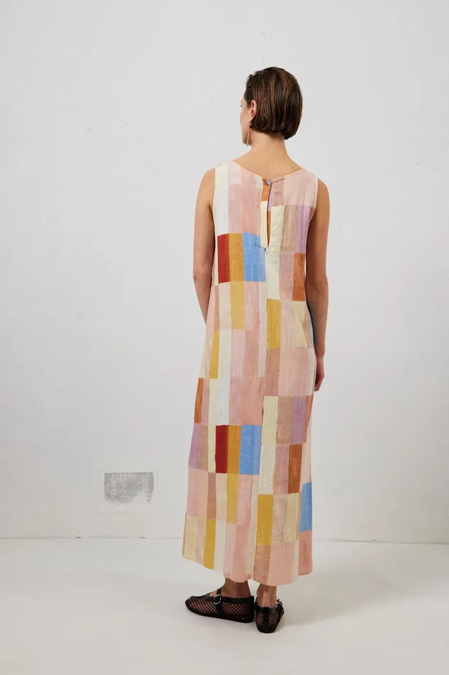 VRG GRL Cate Smock Maxi Dress Patchwork Women MidiMaxi Dresses VRG GRL Cate Smock Maxi Dress Patchwork Women MidiMaxi Dresses