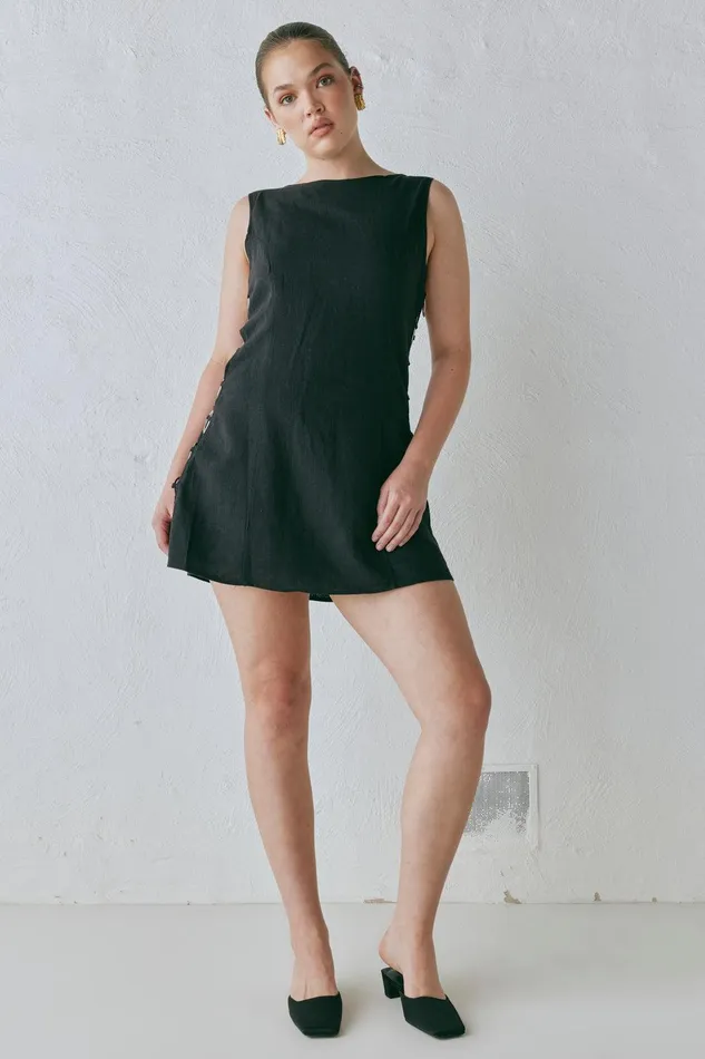 VRG GRL Discoteca Mini Dress Black Women Mini Dresses