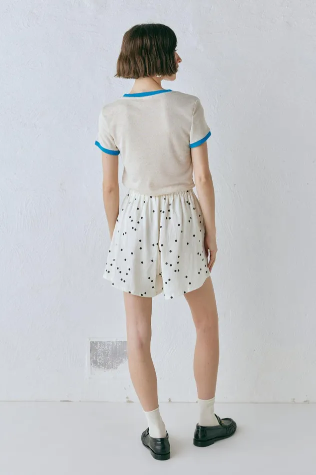 VRG GRL Eliza Linen Shorts Dot Women Shorts VRG GRL Eliza Linen Shorts Dot Women Shorts