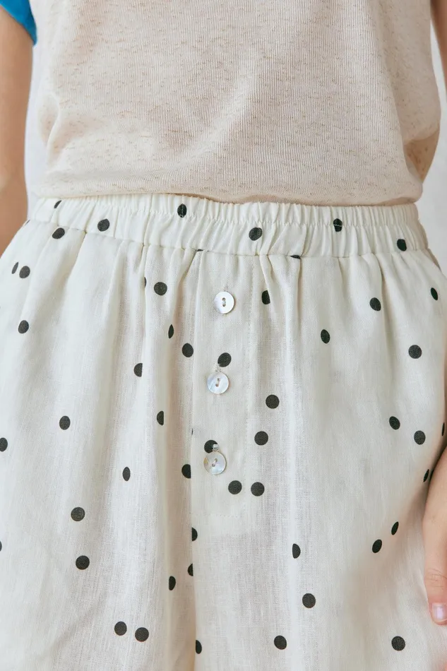 VRG GRL Eliza Linen Shorts Dot Women Shorts VRG GRL Eliza Linen Shorts Dot Women Shorts