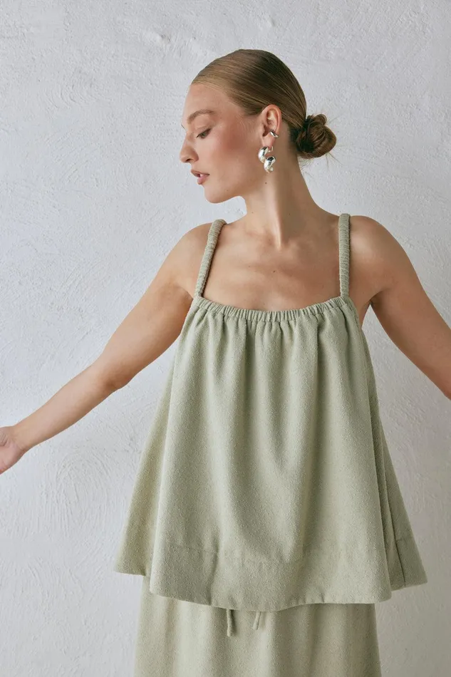VRG GRL Etta Top Sage Women Sleeveless VRG GRL Etta Top Sage Women Sleeveless