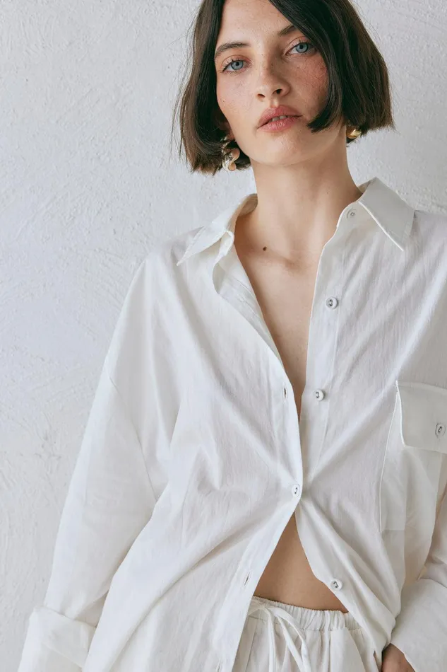 VRG GRL June Shirt White Women Shirts VRG GRL June Shirt White Women Shirts