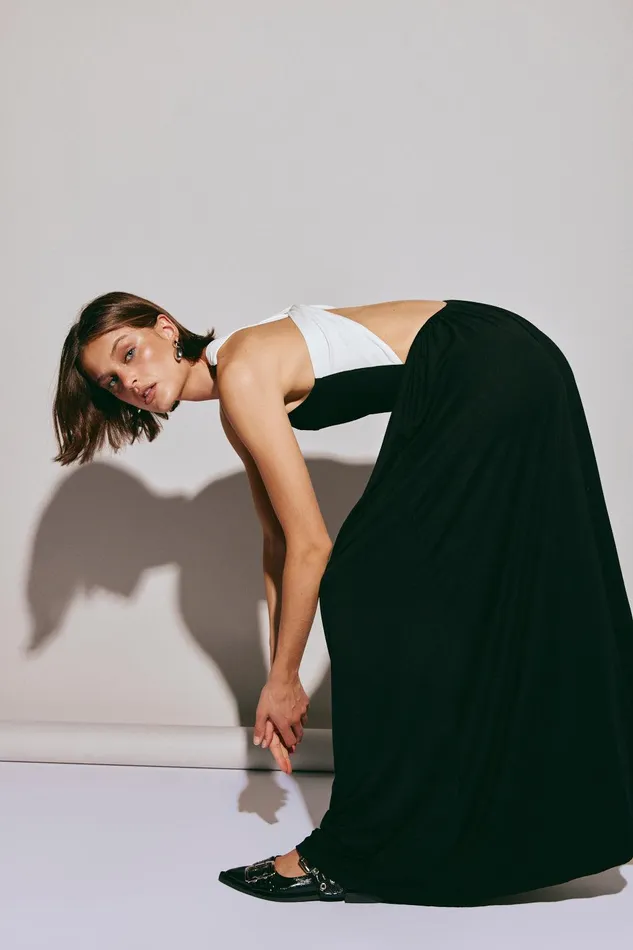 VRG GRL Lena Maxi Dress Black Women MidiMaxi Dresses