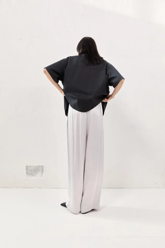 VRG GRL Merci Satin Pants Silver Women Pants VRG GRL Merci Satin Pants Silver Women Pants
