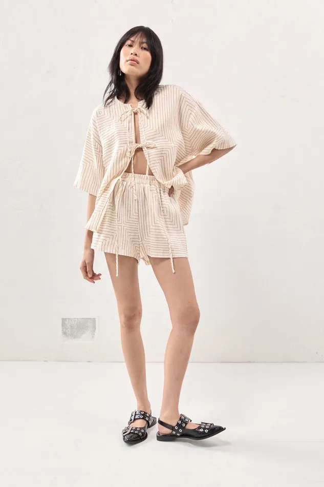 VRG GRL Naomi Linen Smock Top Juno Women Sets VRG GRL Naomi Linen Smock Top Juno Women Sets