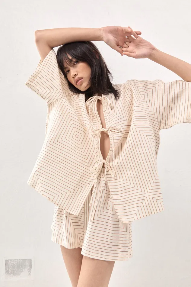 VRG GRL Naomi Linen Smock Top Juno Women Sets VRG GRL Naomi Linen Smock Top Juno Women Sets