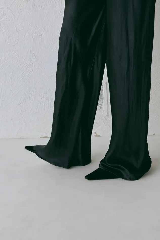 VRG GRL Rae Satin Pants Black Women Sets VRG GRL Rae Satin Pants Black Women Sets