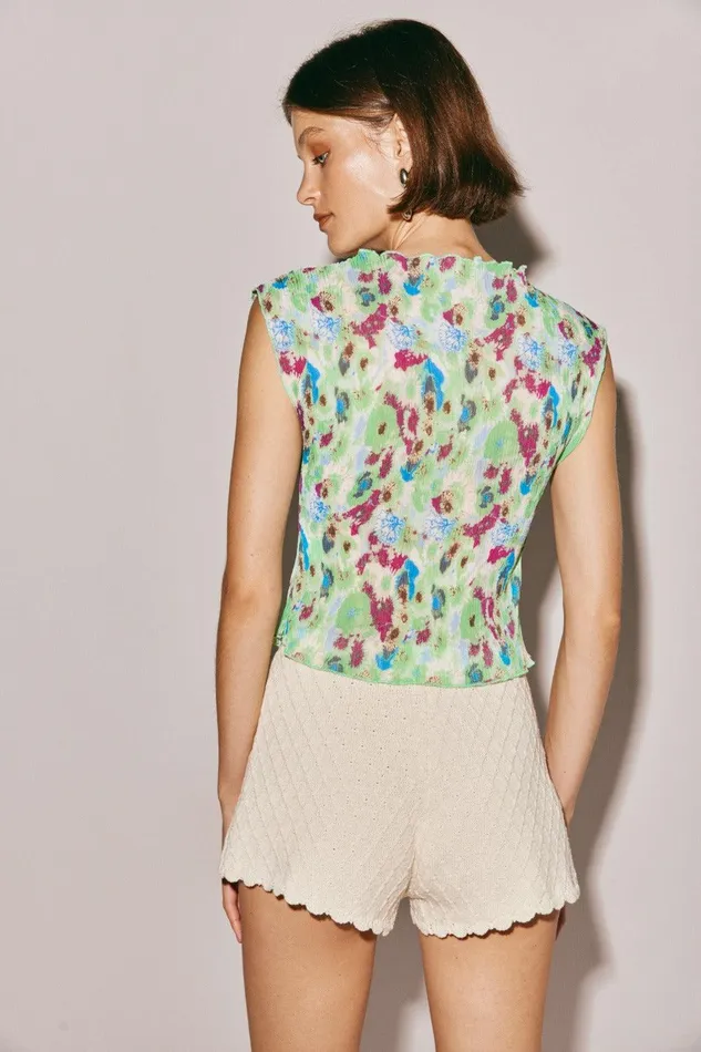 VRG GRL Retrofuture Top Multi Women Sleeveless VRG GRL Retrofuture Top Multi Women Sleeveless