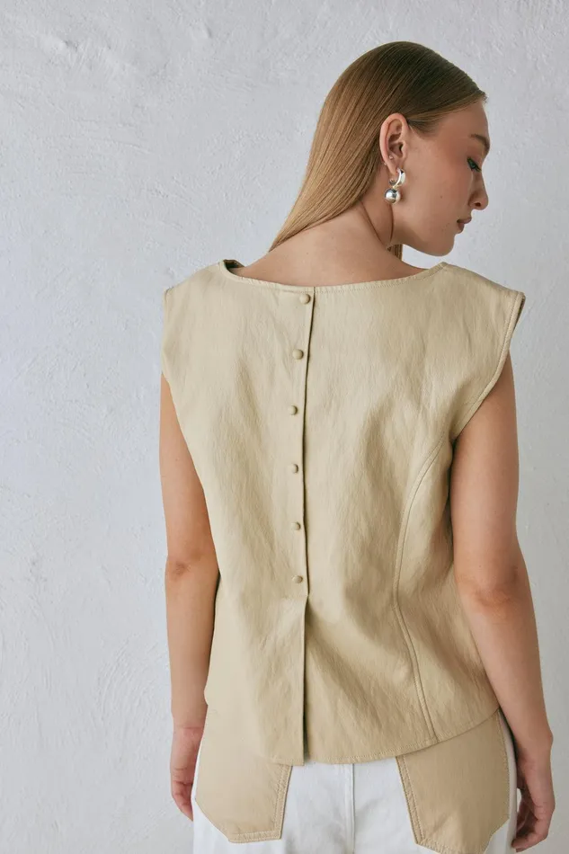 VRG GRL Sutton Vest Butter Women Vests VRG GRL Sutton Vest Butter Women Vests
