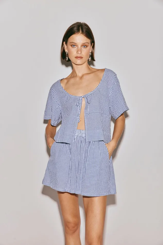 VRG GRL The Sea and I Shorts Navy Women Shorts
