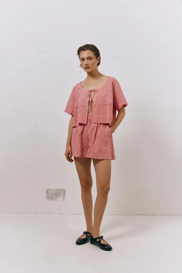 VRG GRL The Sea and I Shorts Red Women Shorts VRG GRL The Sea and I Shorts Red Women Shorts
