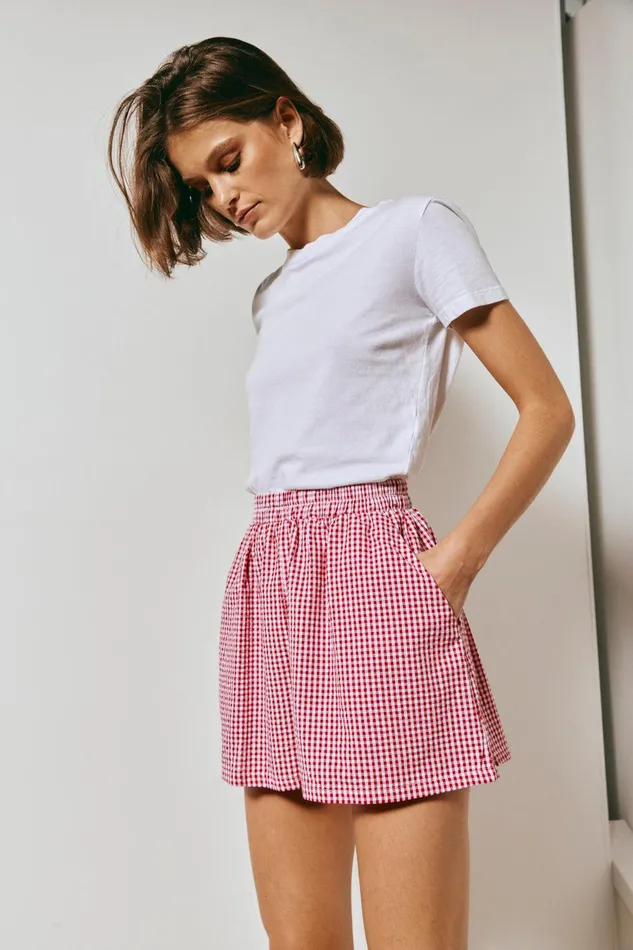 VRG GRL The Sea and I Shorts Red Women Shorts VRG GRL The Sea and I Shorts Red Women Shorts