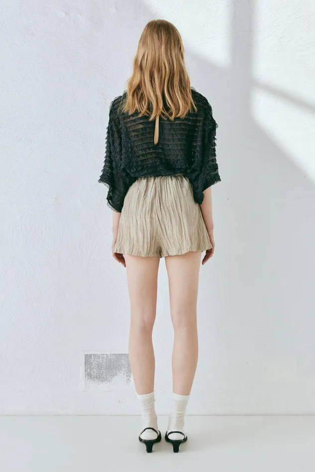 VRG GRL The Sea and I Shorts Taupe Women Sets