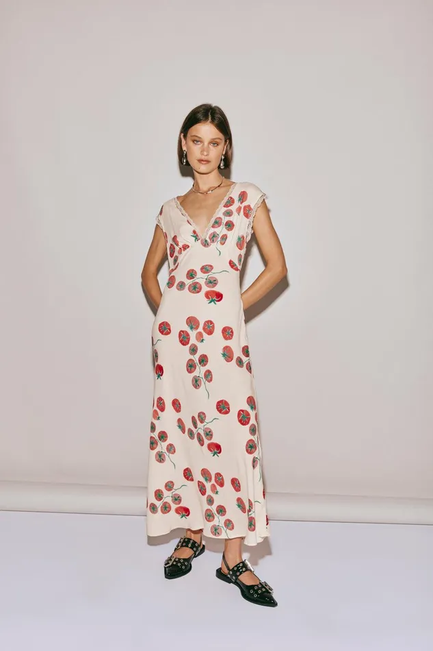 VRG GRL Vintage Lover Bias Cut Maxi Dress Roma Women MidiMaxi Dresses