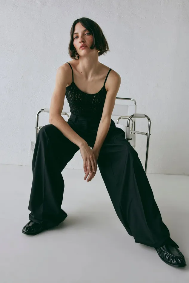 VRG GRL Zola Pants Black Women Pants