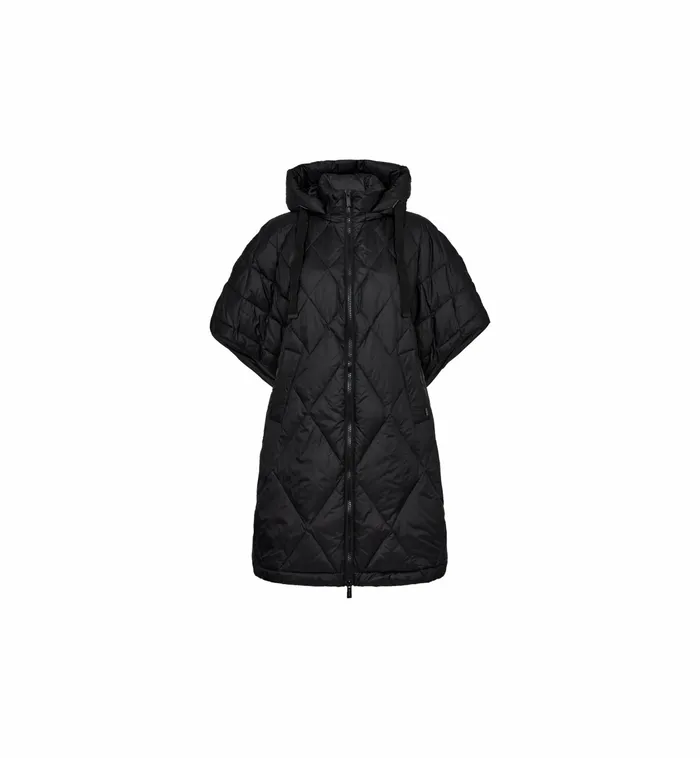 Waistcoats Women MOS MOSH MMFaisa Down Poncho Black