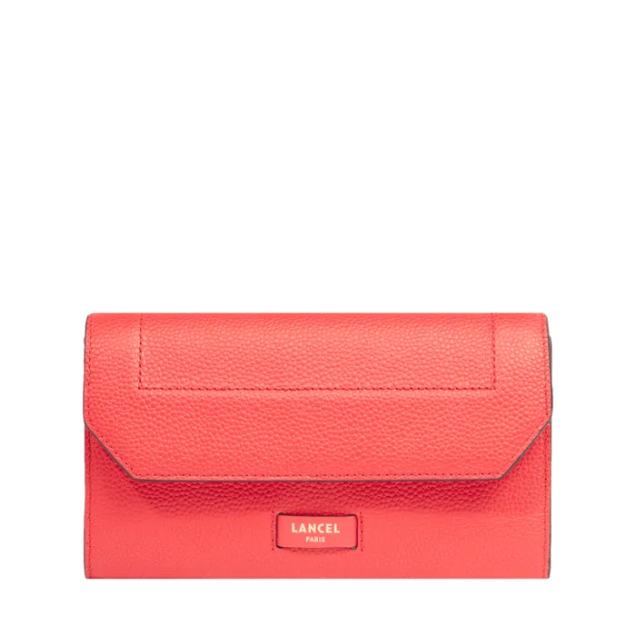 Wallet Chain Kiss Red Women Lancel Clutch