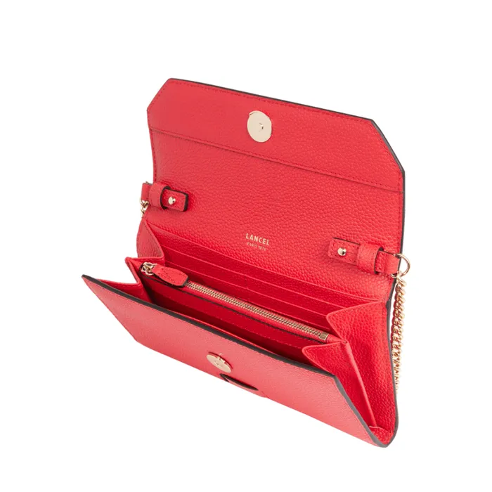 Wallet Chain Kiss Red Women Lancel Clutch Wallet Chain Kiss Red Women Lancel Clutch