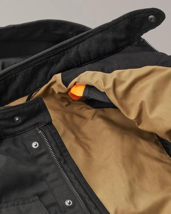 Waxed Jackets Men Belstaff Centenary Campaign Motorcycle Coat Black