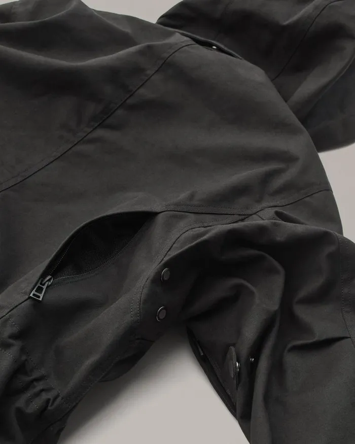 Waxed Jackets Men Belstaff Centenary Campaign Motorcycle Coat Black
