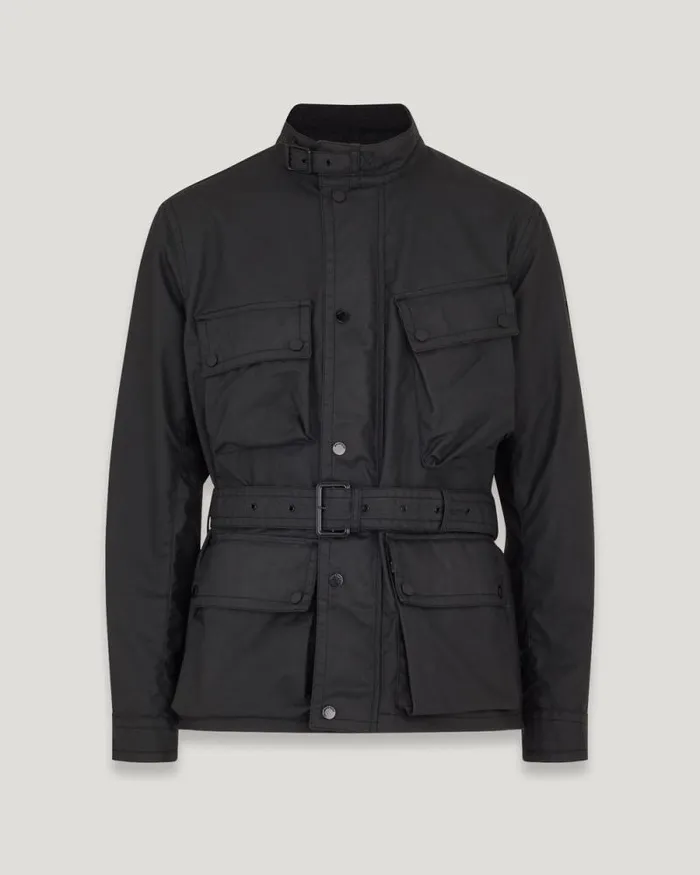 Waxed Jackets Men Belstaff Service Trialmaster Black