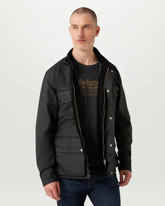 Waxed Jackets Men Belstaff Service Trialmaster Black Waxed Jackets Men Belstaff Service Trialmaster Black