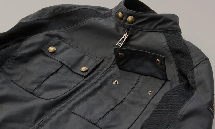Waxed Jackets Men Belstaff Temple Motorcycle Jacket Black Waxed Jackets Men Belstaff Temple Motorcycle Jacket Black