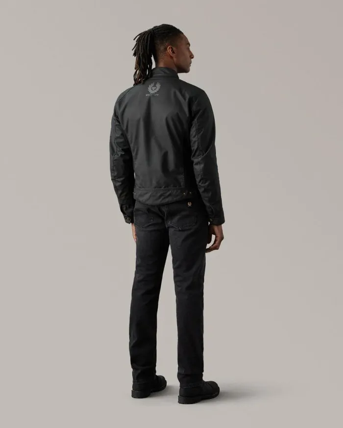 Waxed Jackets Men Belstaff Temple Motorcycle Jacket Black Waxed Jackets Men Belstaff Temple Motorcycle Jacket Black