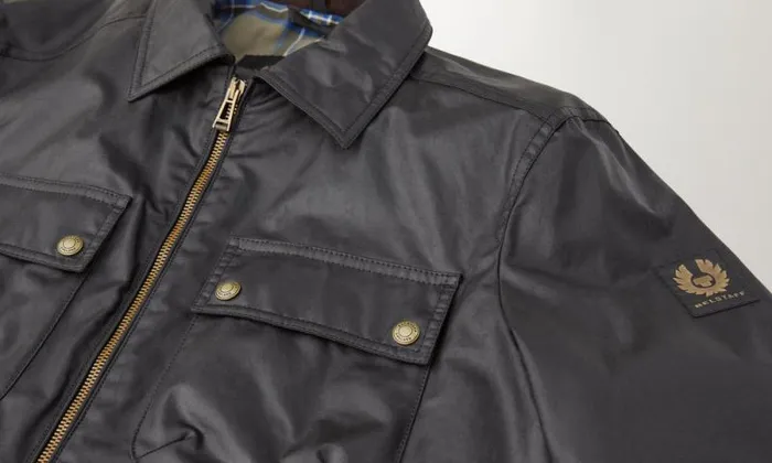 Waxed Jackets Men Belstaff Tour Overshirt Black