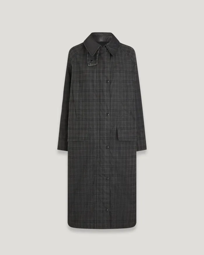 Waxed Jackets Women Belstaff Aster Coat Charcoalblack