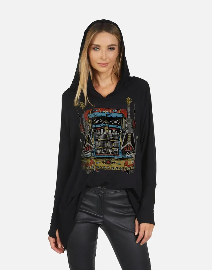 Wilma X Rock Truck Black Women039s Lauren Moshi Sweaters and Knits