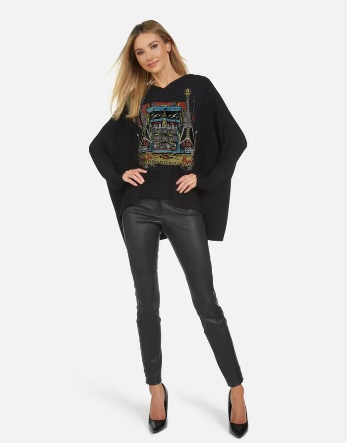Wilma X Rock Truck Black Women039s Lauren Moshi Sweaters and Knits