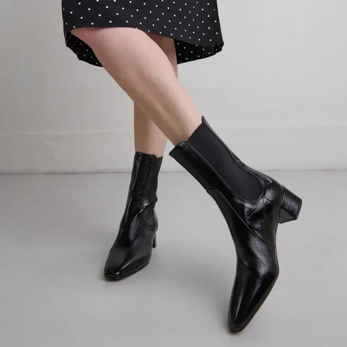 Women Ankle Boots With Elastics Black JONAK Ankle Boots Lowboots