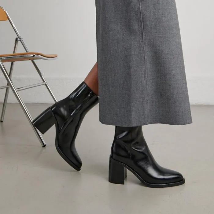 Women Ankle Boots With Heels Black JONAK Ankle Boots Lowboots