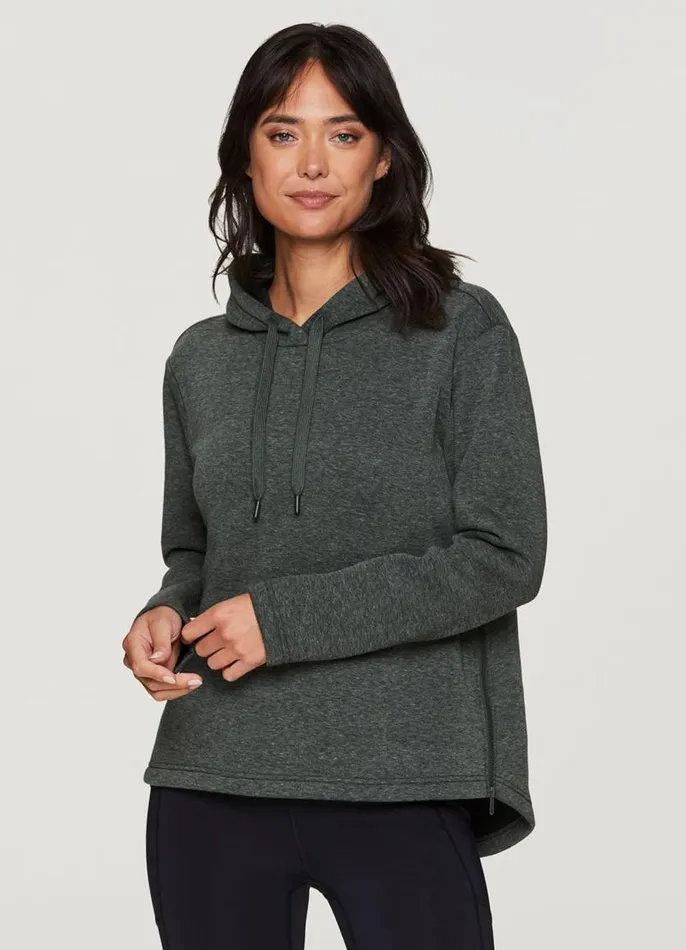 Women Ashland Fleece Zip Sweatshirt Dark Green RBX Active Long Sleeve