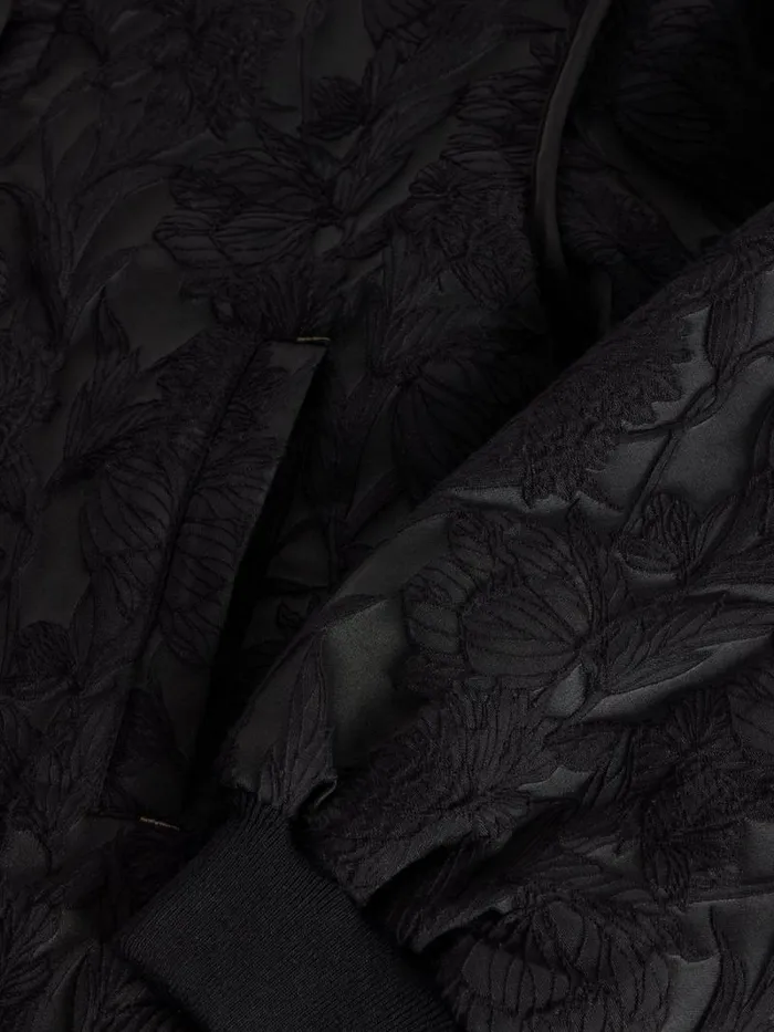 Women Bella Jacquard Jacket Pure Black White Stuff Coats and Jackets Women Bella Jacquard Jacket Pure Black White Stuff Coats and Jackets