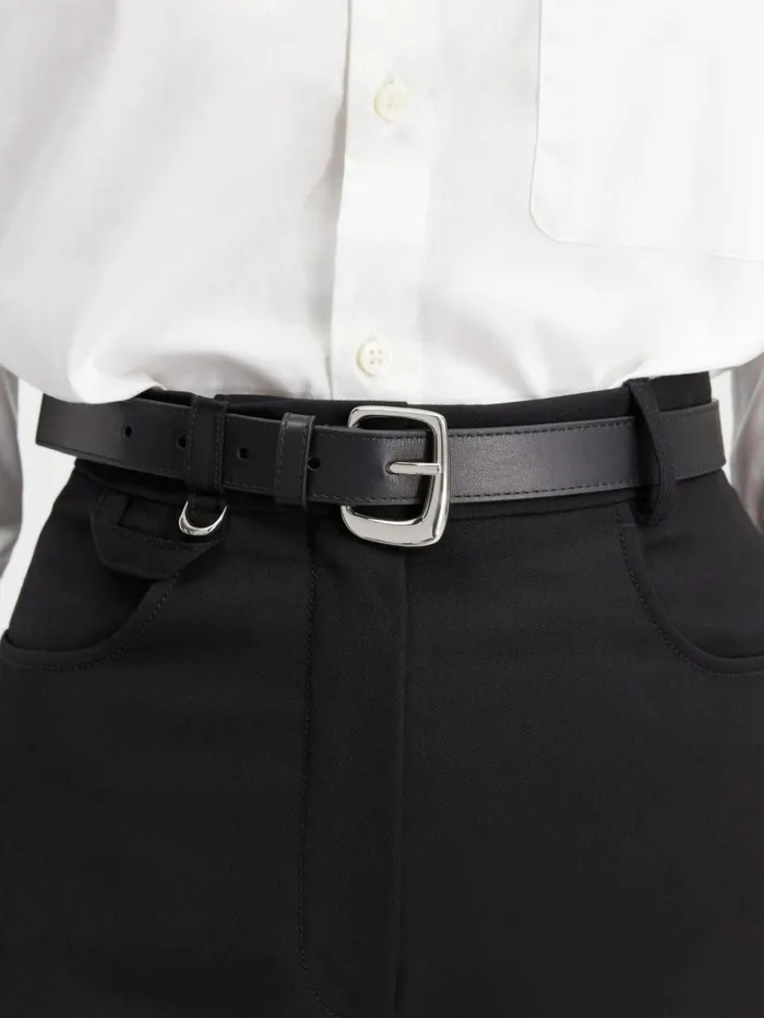 Women Belts JACQUEMUS The Ovalo Belt Black Women Belts JACQUEMUS The Ovalo Belt Black