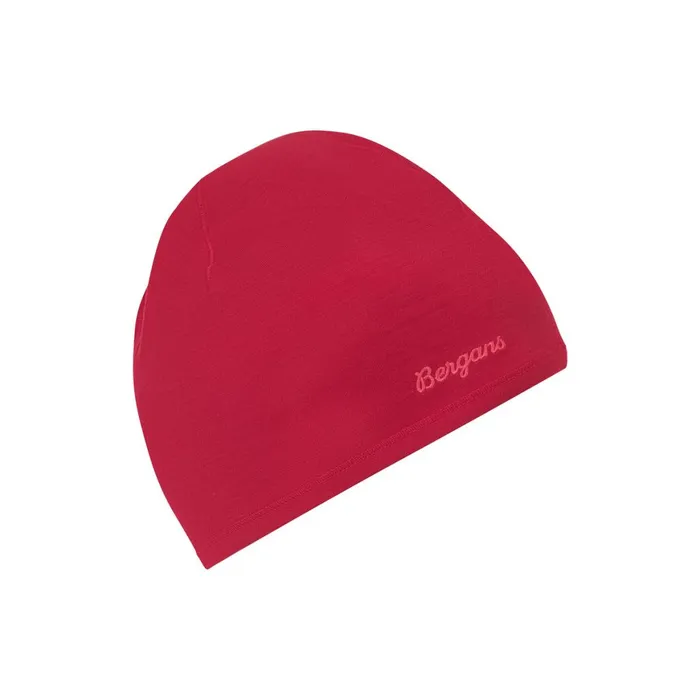 Women Bergans Of Norway Beanies And Caps Merino Tech Beanie Alpine Rose