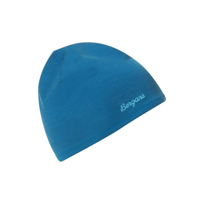 Women Bergans Of Norway Beanies And Caps Merino Tech Beanie Dark Aqua Lagoon