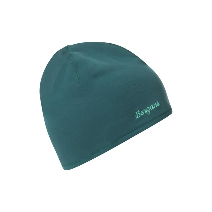 Women Bergans Of Norway Beanies And Caps Merino Tech Beanie Malachite Green