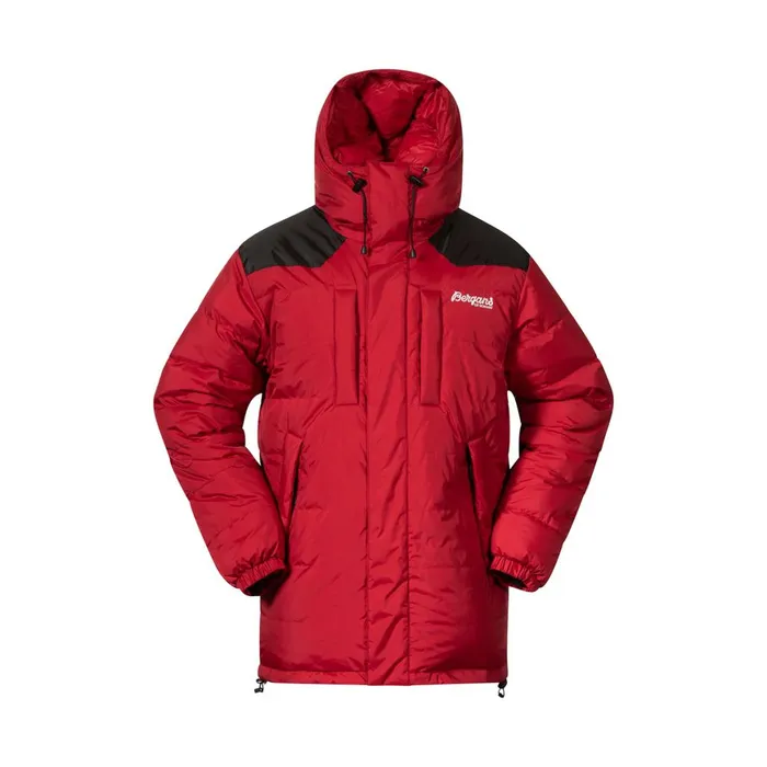 Women Bergans Of Norway Down Jackets Expedition Down Unisex Parka Red Black