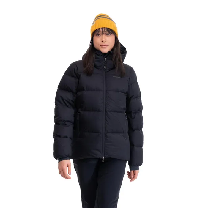 Women Bergans Of Norway Down Jackets Lava Warm Down Jacket WHood Black
