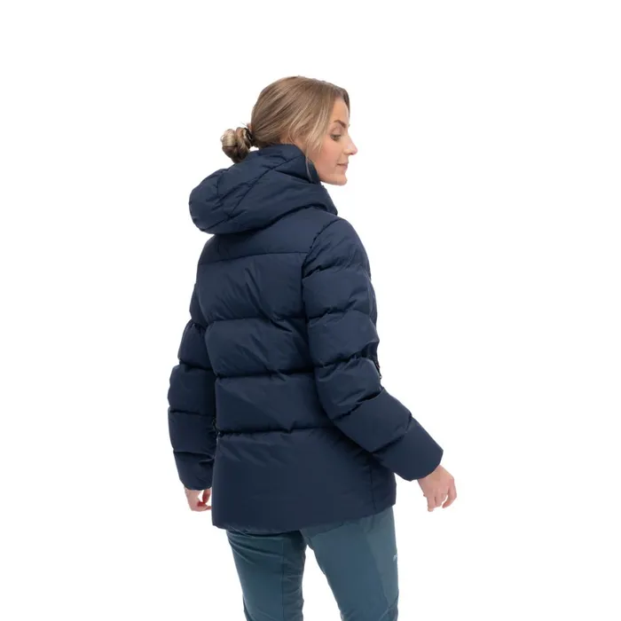 Women Bergans Of Norway Down Jackets Lava Warm Down Jacket WHood Navy