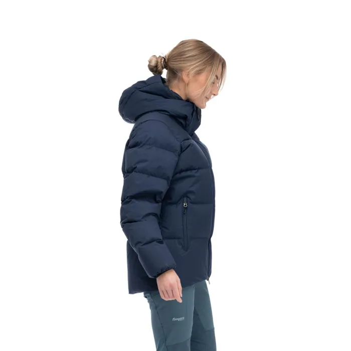 Women Bergans Of Norway Down Jackets Lava Warm Down Jacket WHood Navy