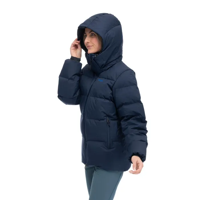 Women Bergans Of Norway Down Jackets Lava Warm Down Jacket WHood Navy