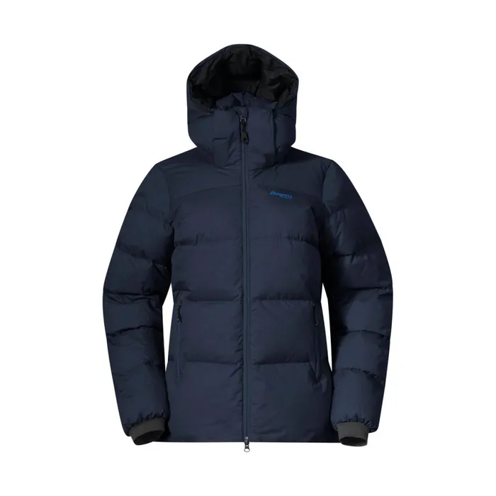 Women Bergans Of Norway Down Jackets Lava Warm Down Jacket WHood Navy