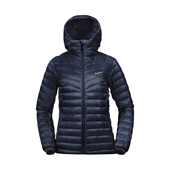 Women Bergans Of Norway Down Jackets Rabot Light Down Jacket Hood Navy Blue