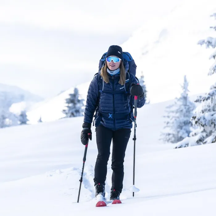 Women Bergans Of Norway Down Jackets Rabot Light Down Jacket Hood Navy Blue