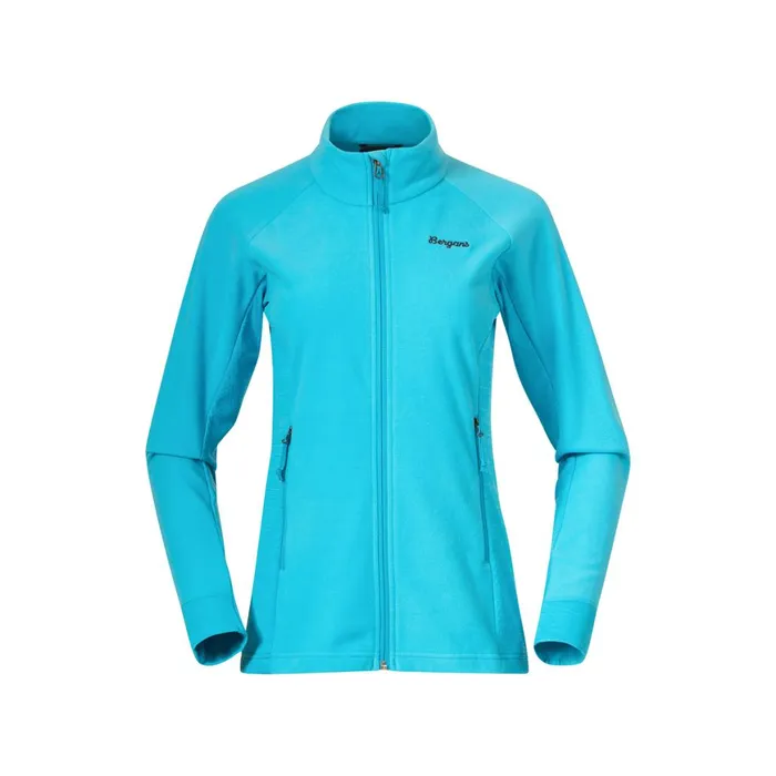 Women Bergans Of Norway Fleece Rabot Fleece Midlayer Jacket Aqua Lagoon